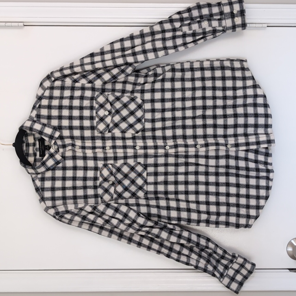 Banana Republic Heavy Weight Flannel Plaid Shirt